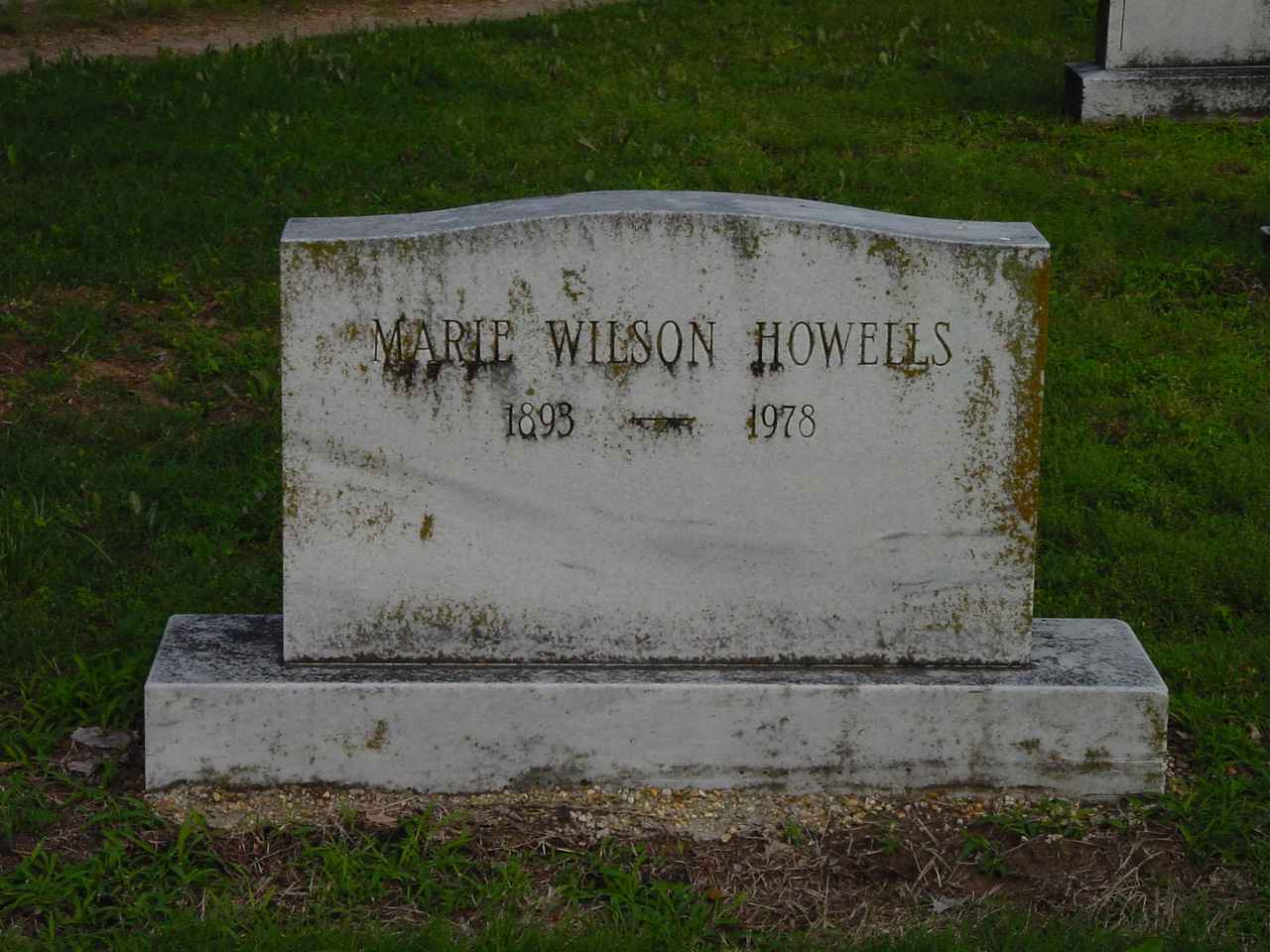 Marie Wilson gravestone